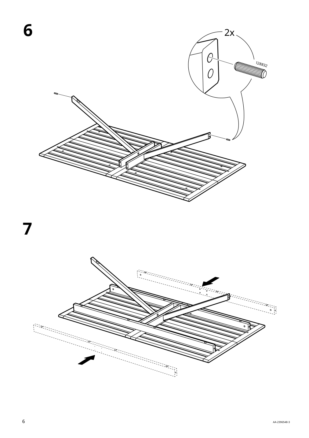 Assembly instructions for IKEA Lerholmen picnic table acacia outdoor | Page 6 - IKEA LERHOLMEN picnic table 405.392.63