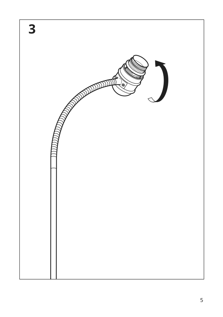 Assembly instructions for IKEA Lersta floor reading lamp aluminum chrome effect | Page 5 - IKEA LERSTA floor/reading lamp 001.106.40