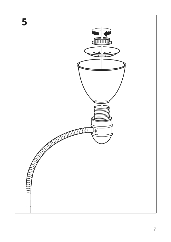 Assembly instructions for IKEA Lersta floor reading lamp aluminum chrome effect | Page 7 - IKEA LERSTA floor/reading lamp 001.106.40