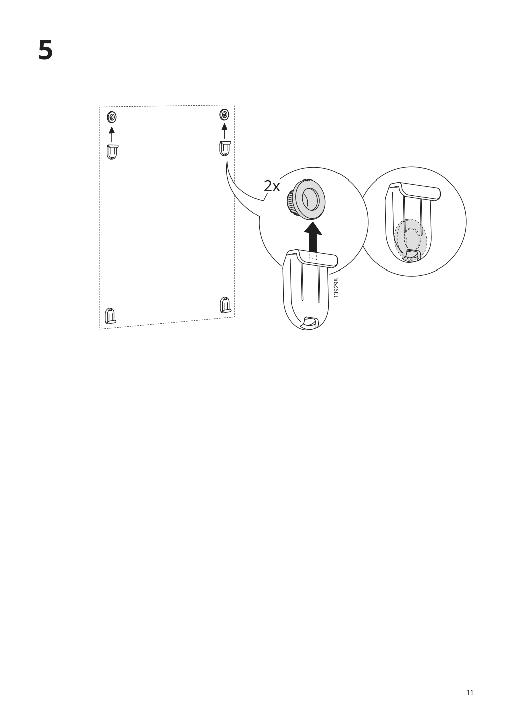 Assembly instructions for IKEA Lettan mirror | Page 11 - IKEA ENHET bathroom 694.409.02