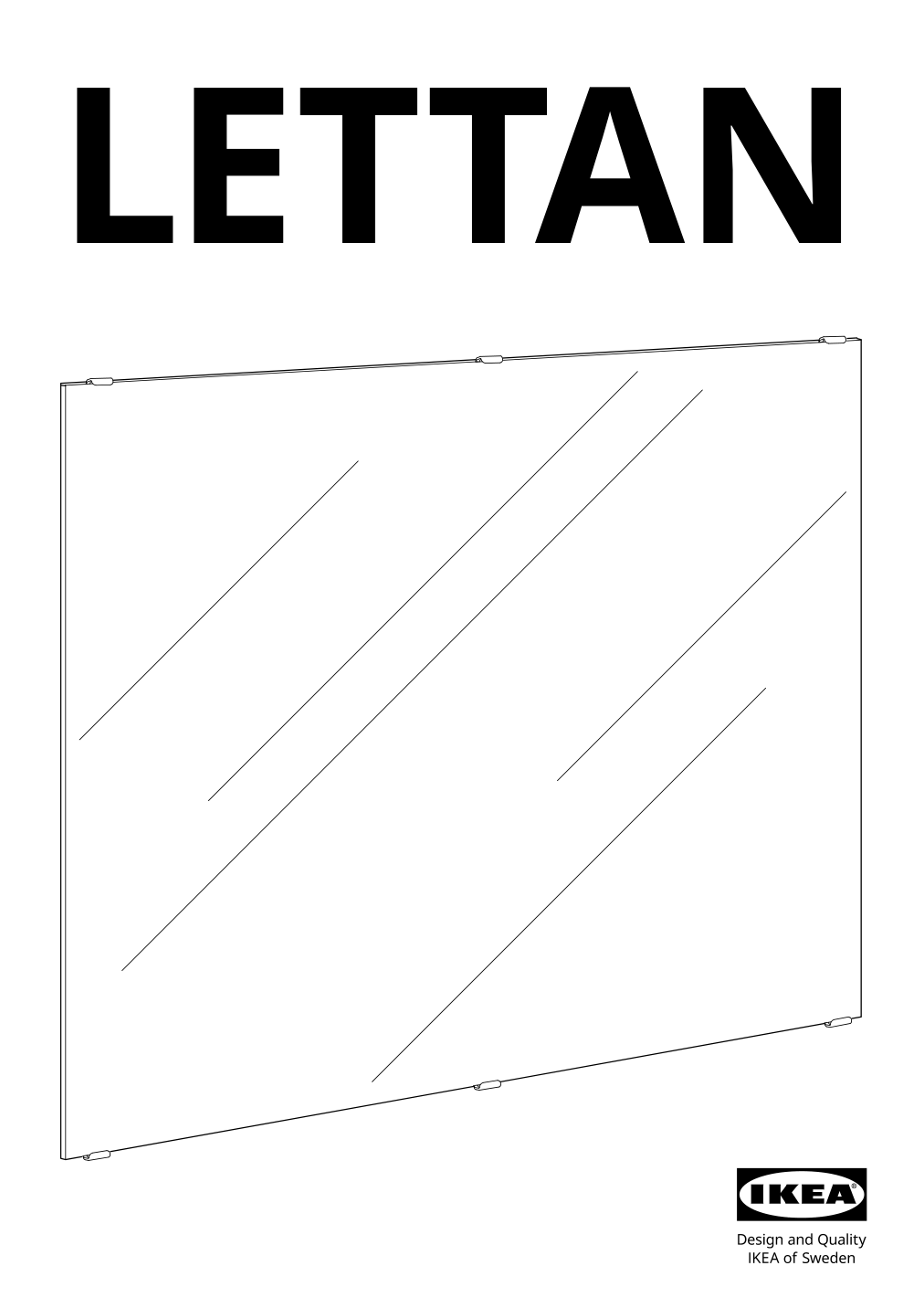 Assembly instructions for IKEA Lettan mirror | Page 1 - IKEA LETTAN mirror 604.352.69