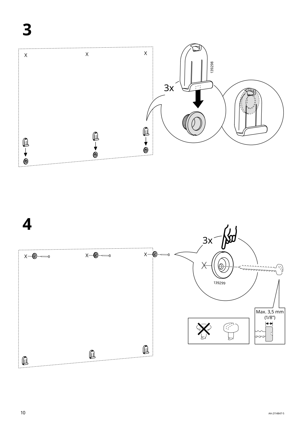 Assembly instructions for IKEA Lettan mirror | Page 10 - IKEA LETTAN mirror 604.352.69