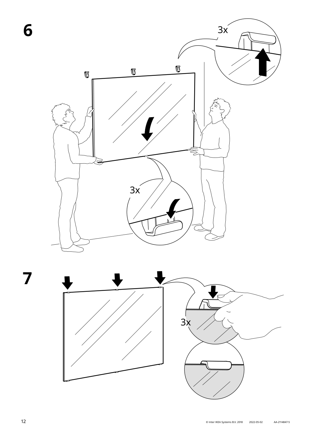 Assembly instructions for IKEA Lettan mirror | Page 12 - IKEA LETTAN mirror 604.352.69