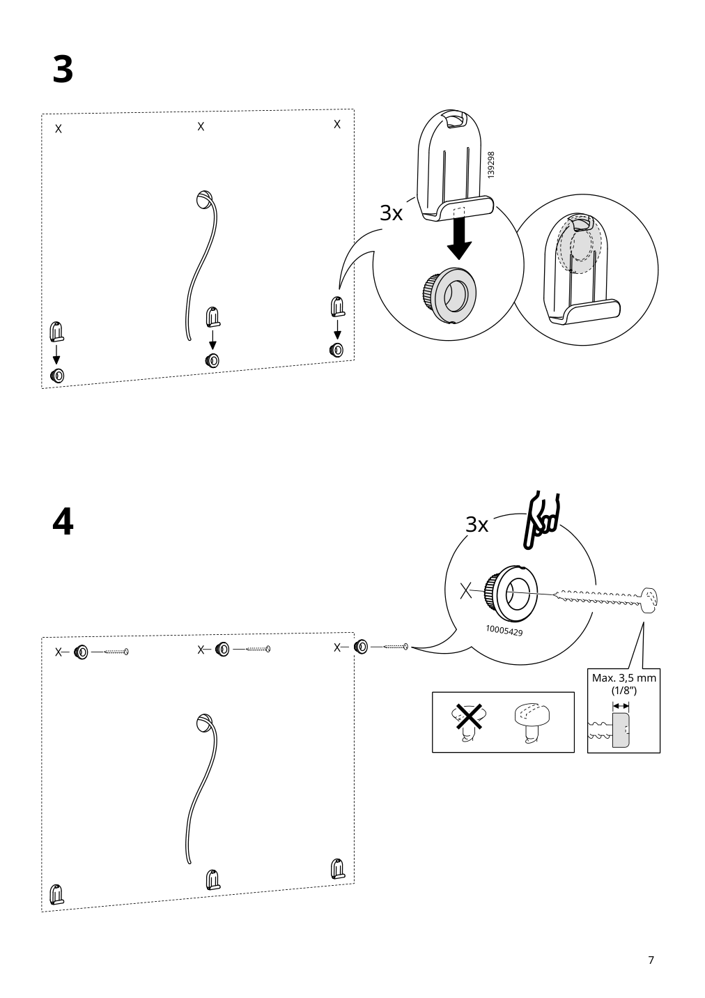 Assembly instructions for IKEA Lettan mirror | Page 7 - IKEA LETTAN mirror 604.352.69