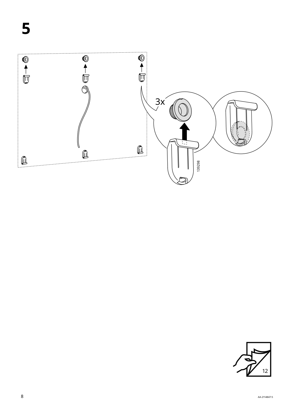 Assembly instructions for IKEA Lettan mirror | Page 8 - IKEA LETTAN mirror 604.352.69