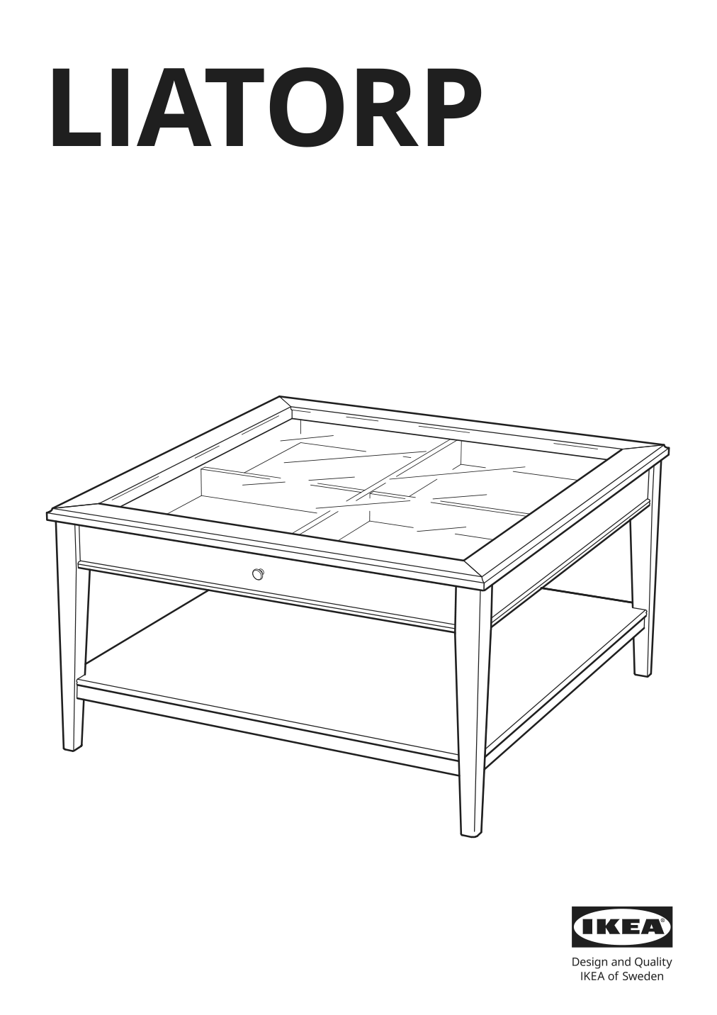 Assembly instructions for IKEA Liatorp coffee table white glass | Page 1 - IKEA LIATORP coffee table 500.870.72