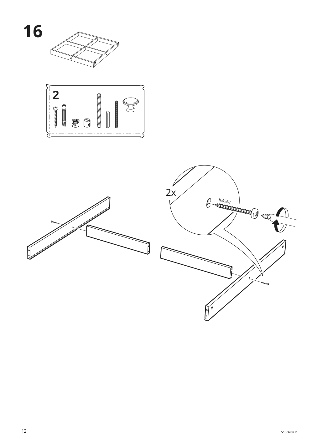 Assembly instructions for IKEA Liatorp coffee table white glass | Page 12 - IKEA LIATORP coffee table 500.870.72