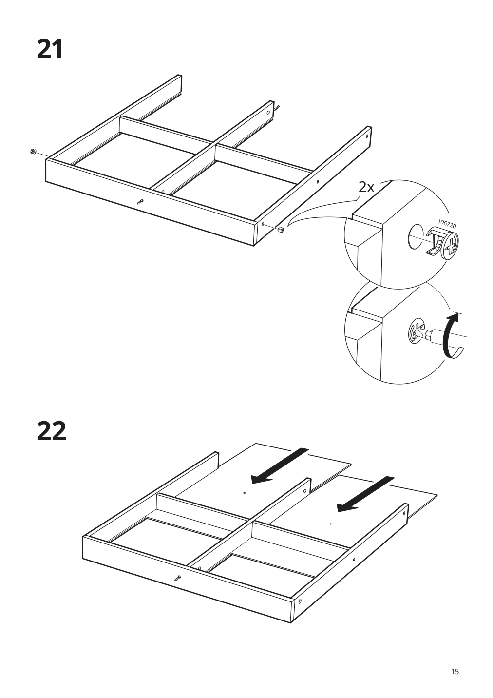 Assembly instructions for IKEA Liatorp coffee table white glass | Page 15 - IKEA LIATORP coffee table 500.870.72