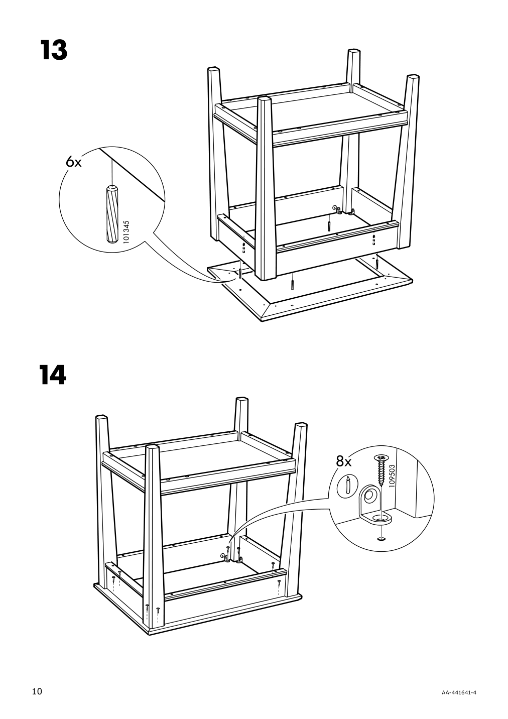 Assembly instructions for IKEA Liatorp side table white glass | Page 10 - IKEA LIATORP side table 401.730.65