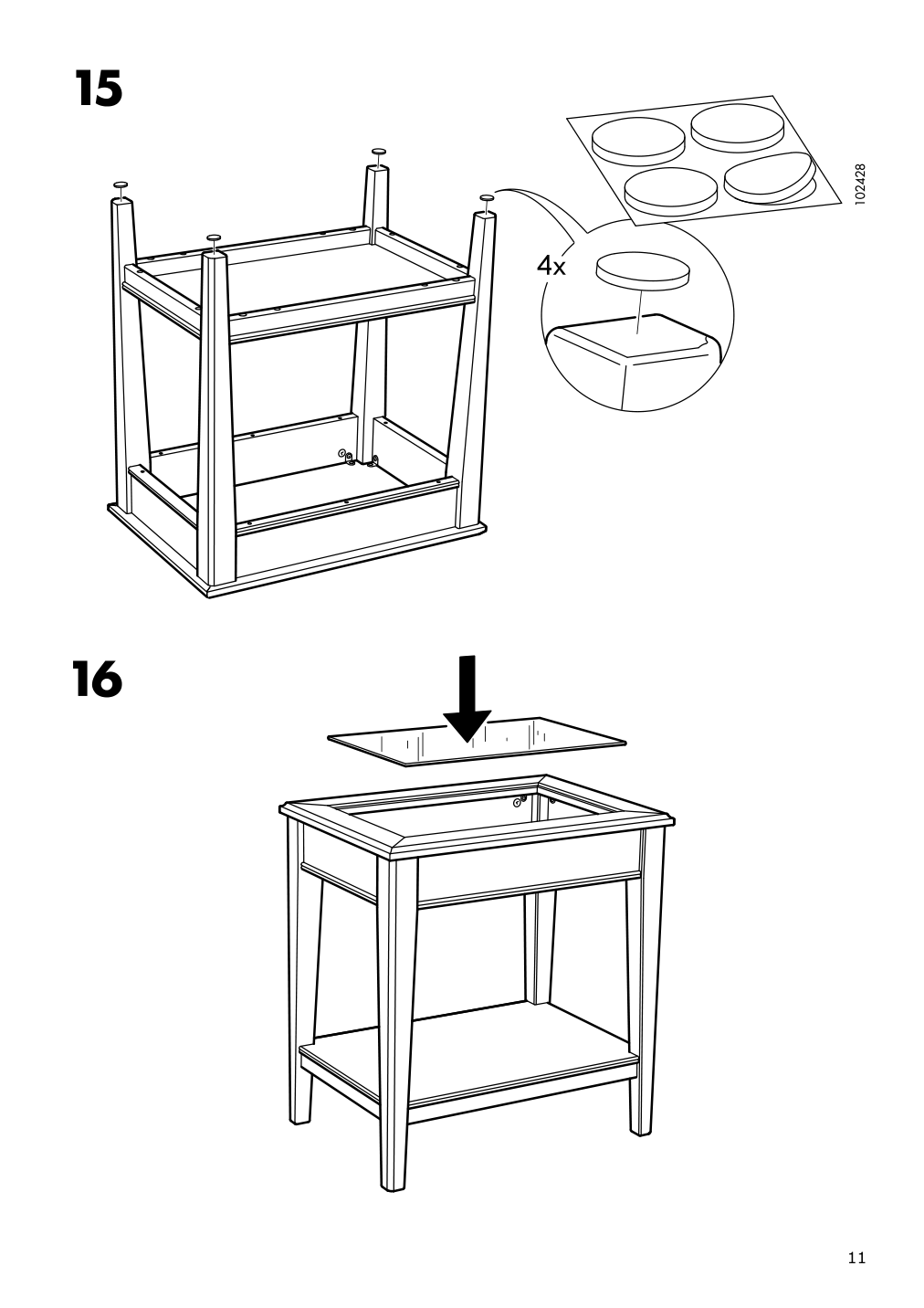 Assembly instructions for IKEA Liatorp side table white glass | Page 11 - IKEA LIATORP side table 401.730.65