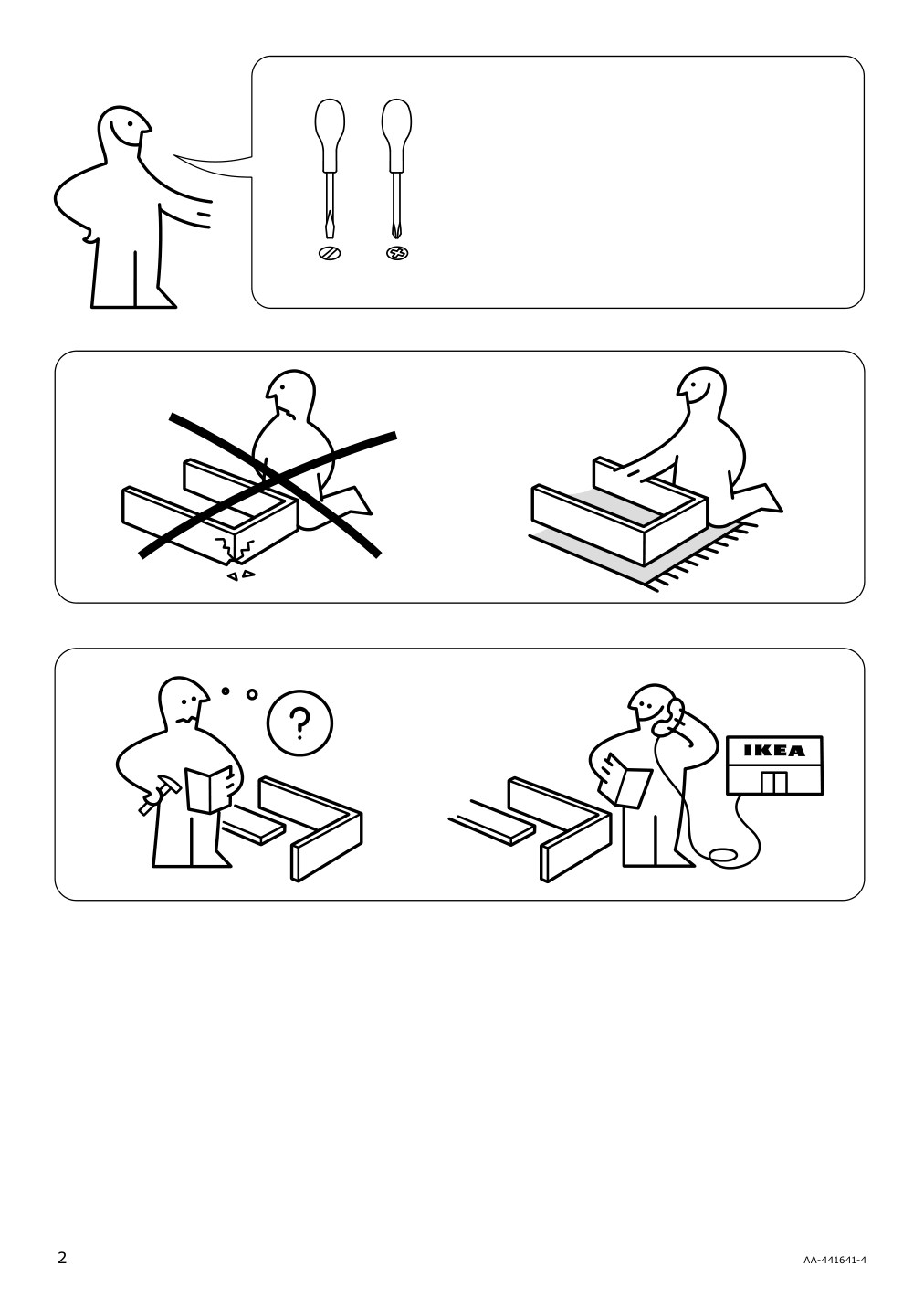 Assembly instructions for IKEA Liatorp side table white glass | Page 2 - IKEA LIATORP side table 401.730.65