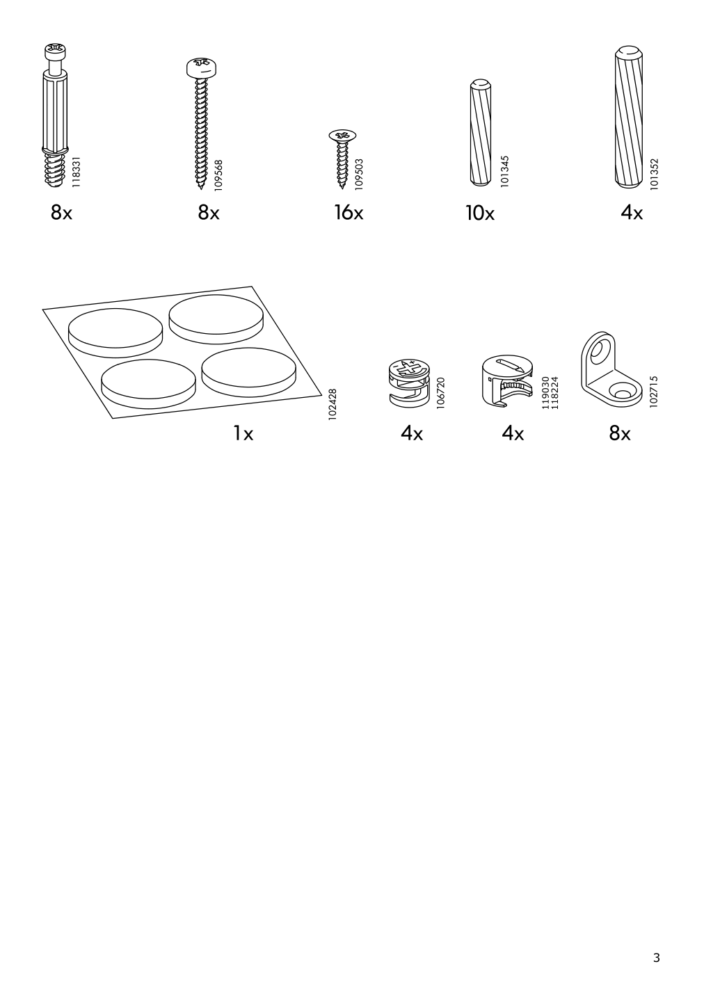 Assembly instructions for IKEA Liatorp side table white glass | Page 3 - IKEA LIATORP side table 401.730.65