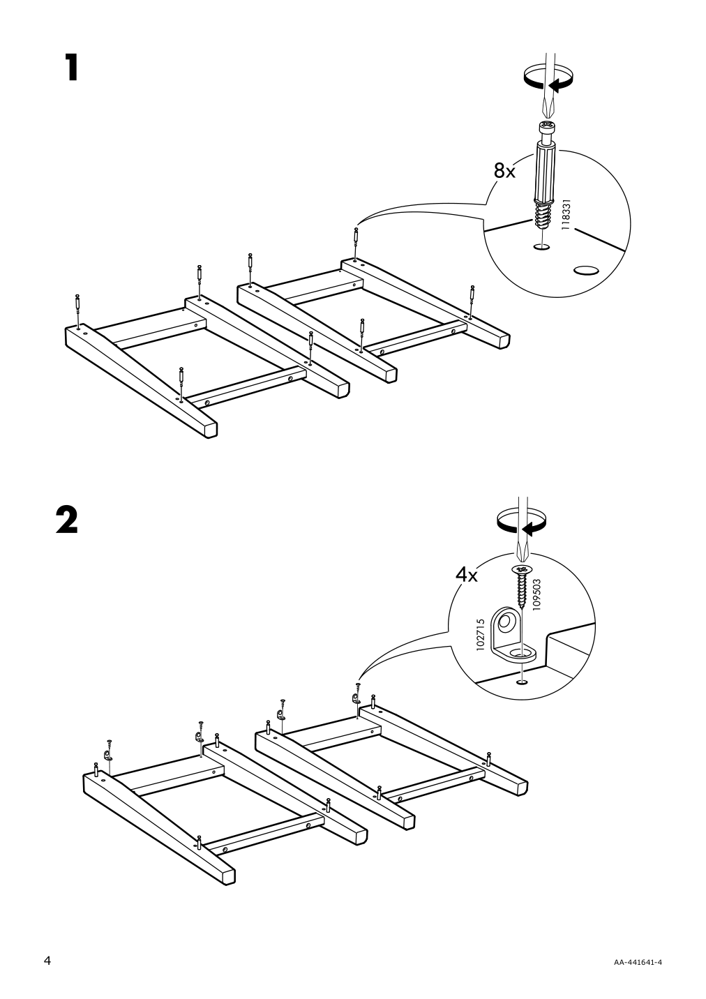 Assembly instructions for IKEA Liatorp side table white glass | Page 4 - IKEA LIATORP side table 401.730.65