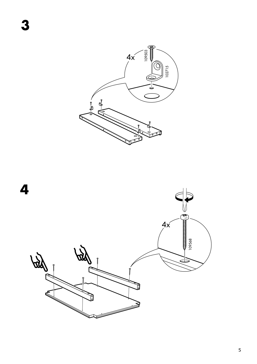 Assembly instructions for IKEA Liatorp side table white glass | Page 5 - IKEA LIATORP side table 401.730.65