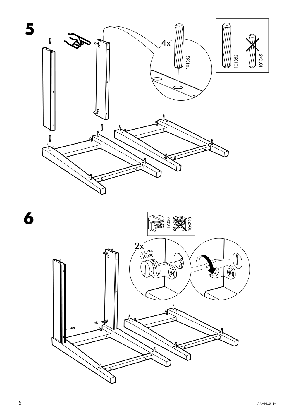 Assembly instructions for IKEA Liatorp side table white glass | Page 6 - IKEA LIATORP side table 401.730.65