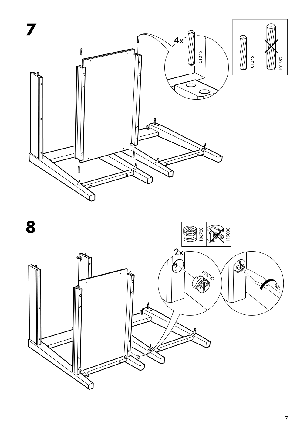 Assembly instructions for IKEA Liatorp side table white glass | Page 7 - IKEA LIATORP side table 401.730.65