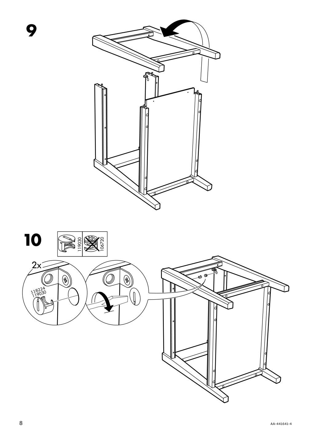 Assembly instructions for IKEA Liatorp side table white glass | Page 8 - IKEA LIATORP side table 401.730.65