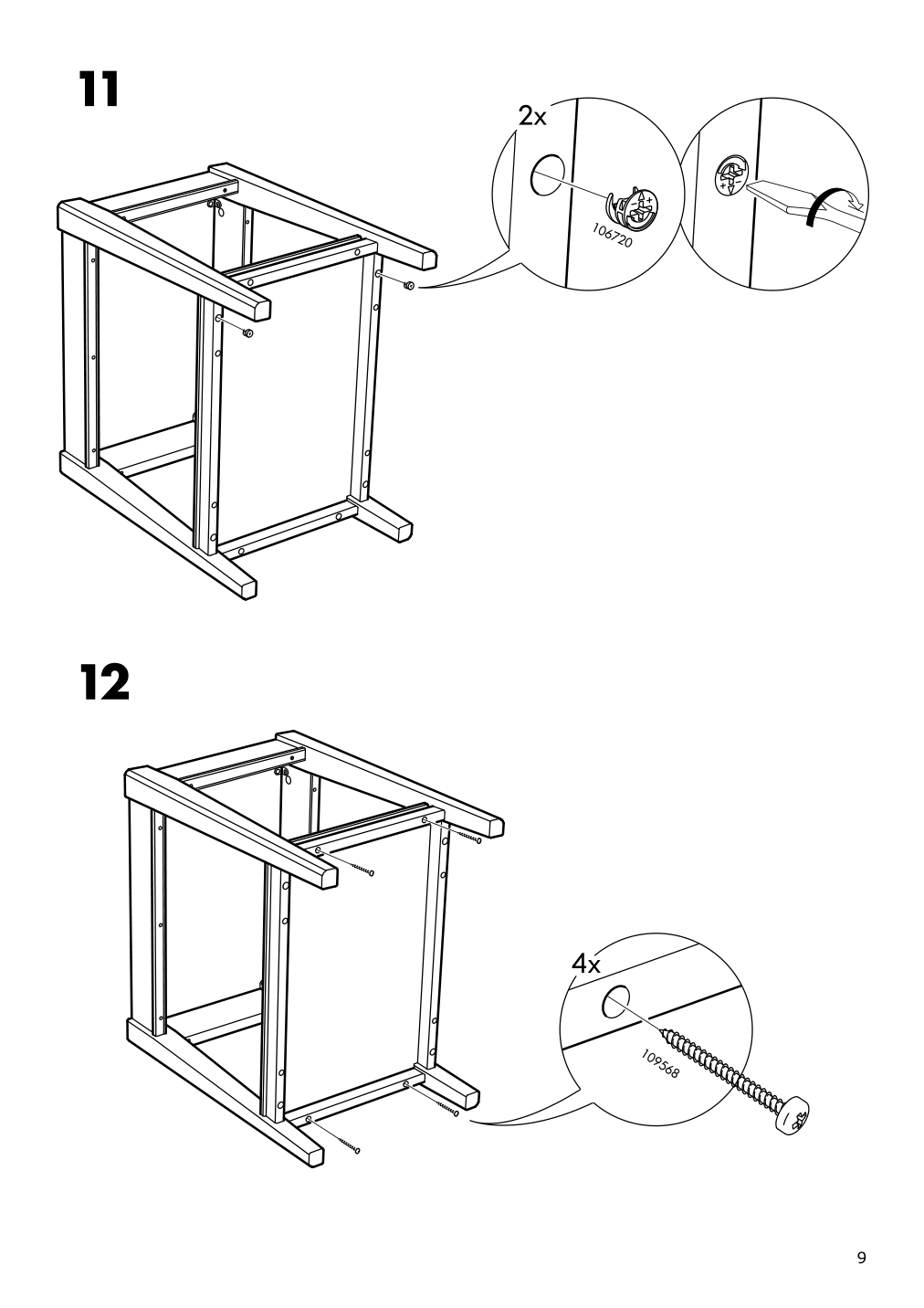 Assembly instructions for IKEA Liatorp side table white glass | Page 9 - IKEA LIATORP side table 401.730.65