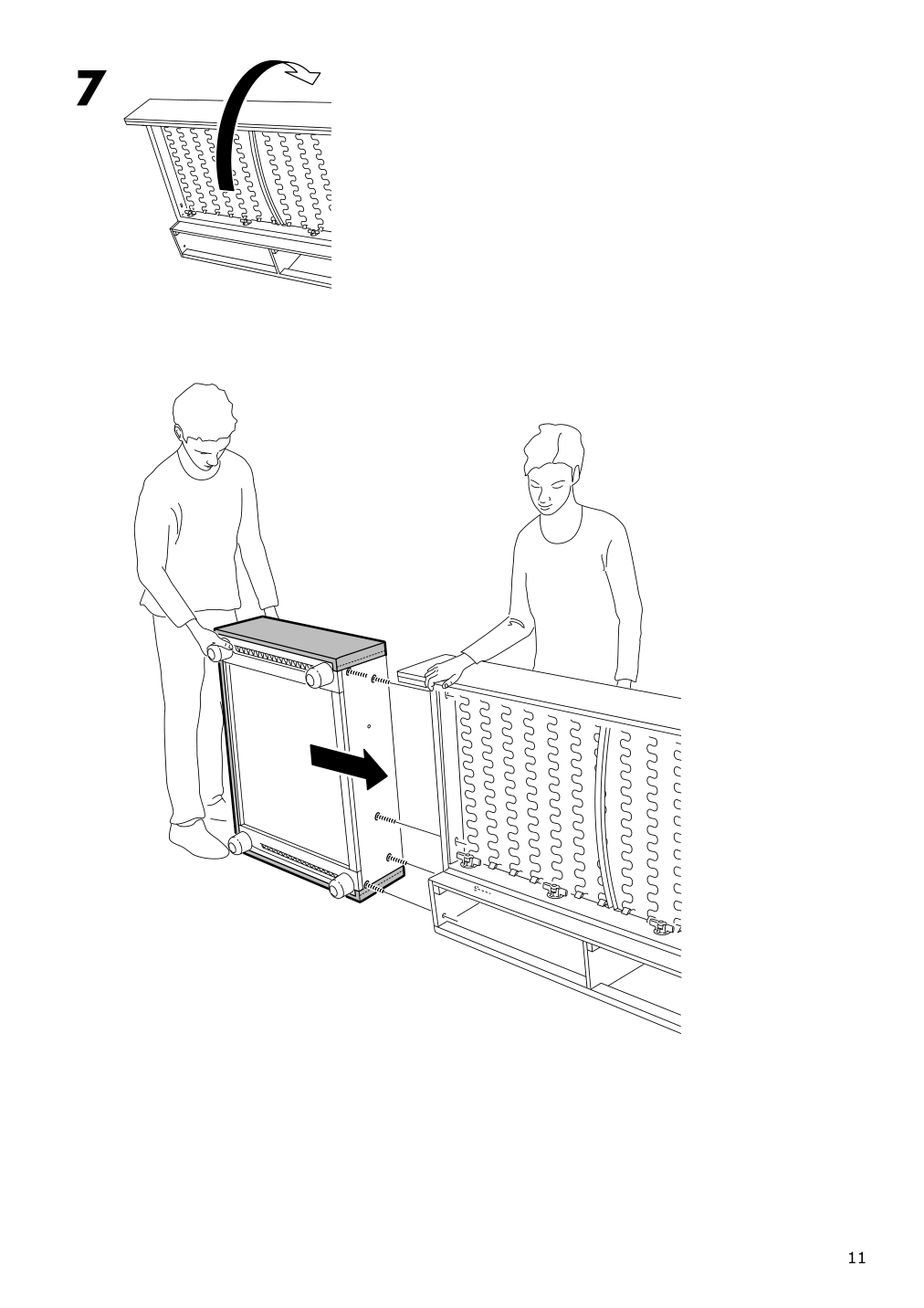 Assembly instructions for IKEA Lidhult cover f open end section w storage gassebol blue gray | Page 11 - IKEA LIDHULT cover f/open end section w/storage 304.058.29