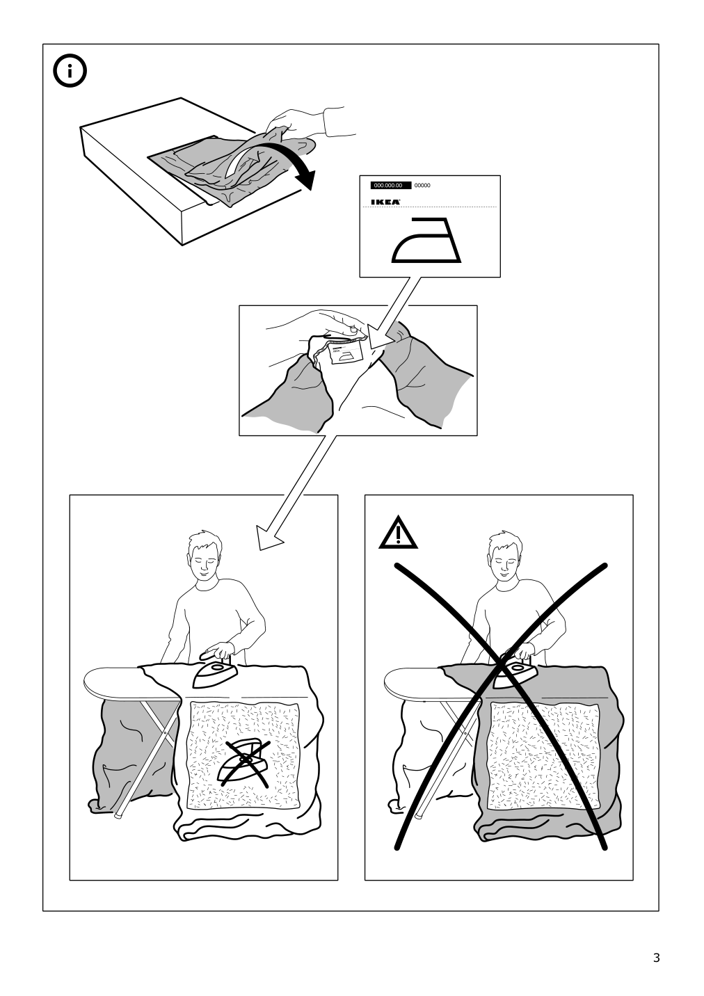 Assembly instructions for IKEA Lidhult cover f open end section w storage gassebol blue gray | Page 3 - IKEA LIDHULT cover f/open end section w/storage 304.058.29