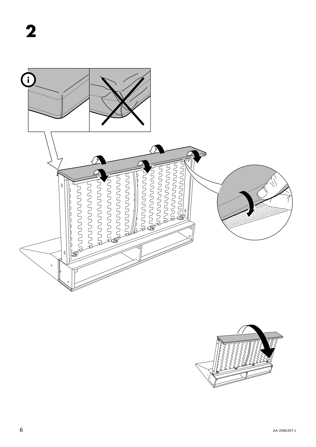 Assembly instructions for IKEA Lidhult cover for 1 seat section lejde red brown | Page 6 - IKEA LIDHULT cover for 1-seat section 804.040.02