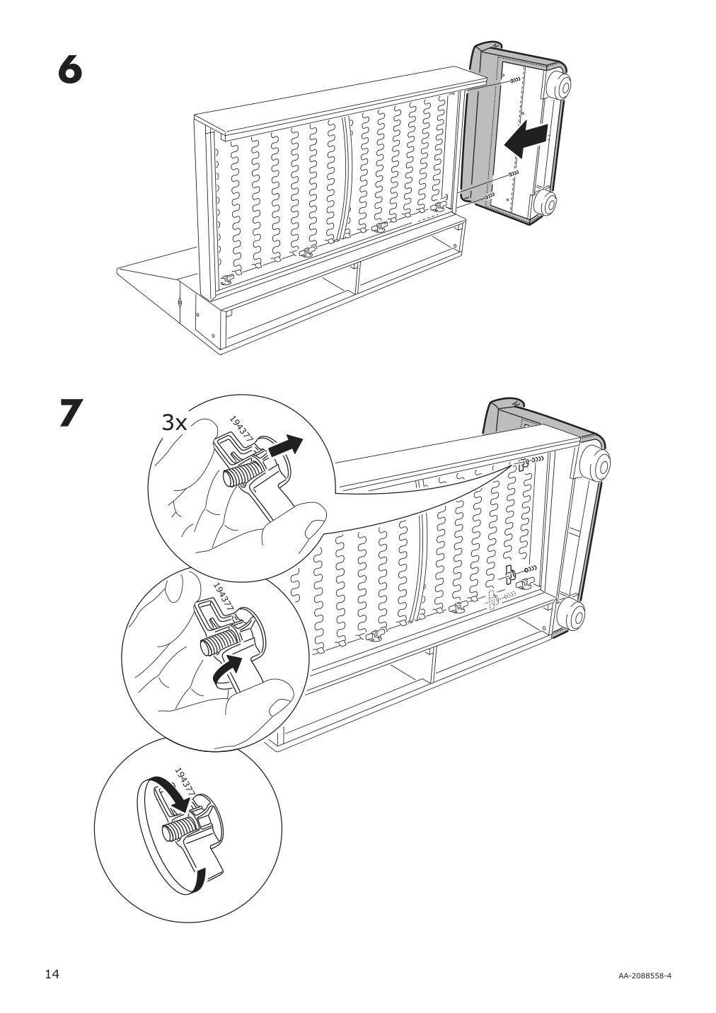 Assembly instructions for IKEA Lidhult cover for armrest gassebol blue gray | Page 14 - IKEA LIDHULT cover for armrest 504.070.35