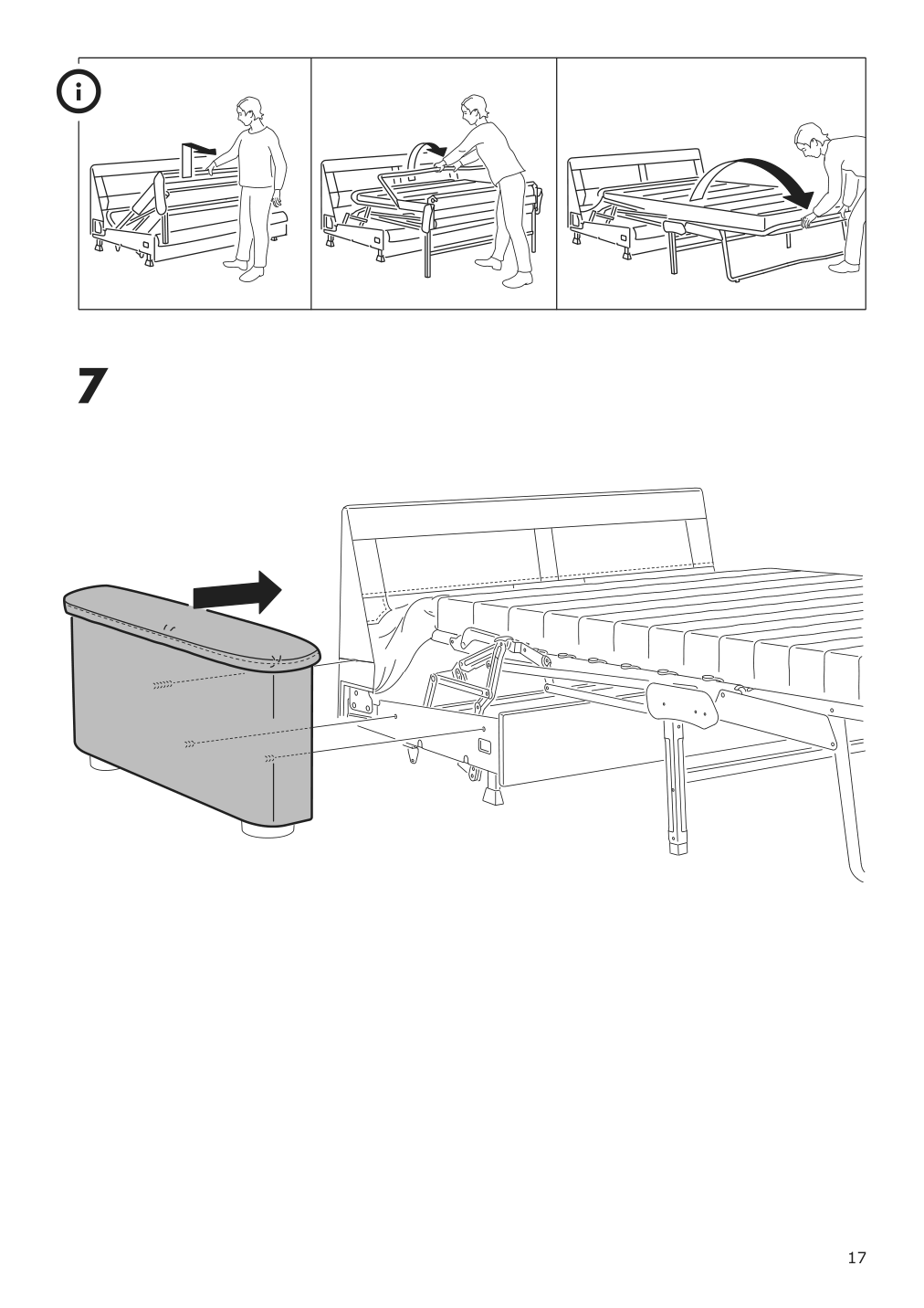 Assembly instructions for IKEA Lidhult cover for armrest gassebol blue gray | Page 17 - IKEA LIDHULT cover for armrest 504.070.35