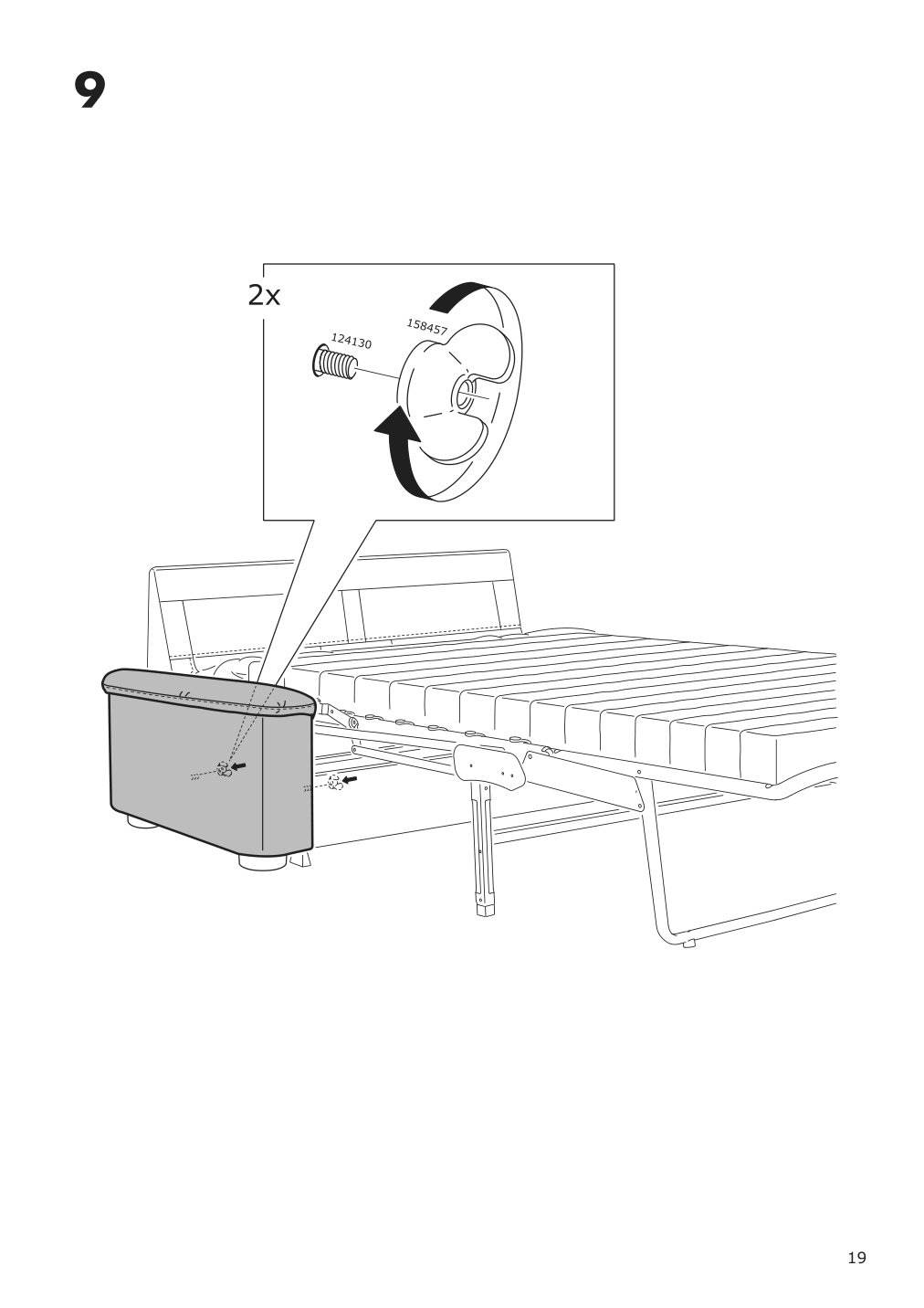 Assembly instructions for IKEA Lidhult cover for armrest gassebol blue gray | Page 19 - IKEA LIDHULT cover for armrest 504.070.35