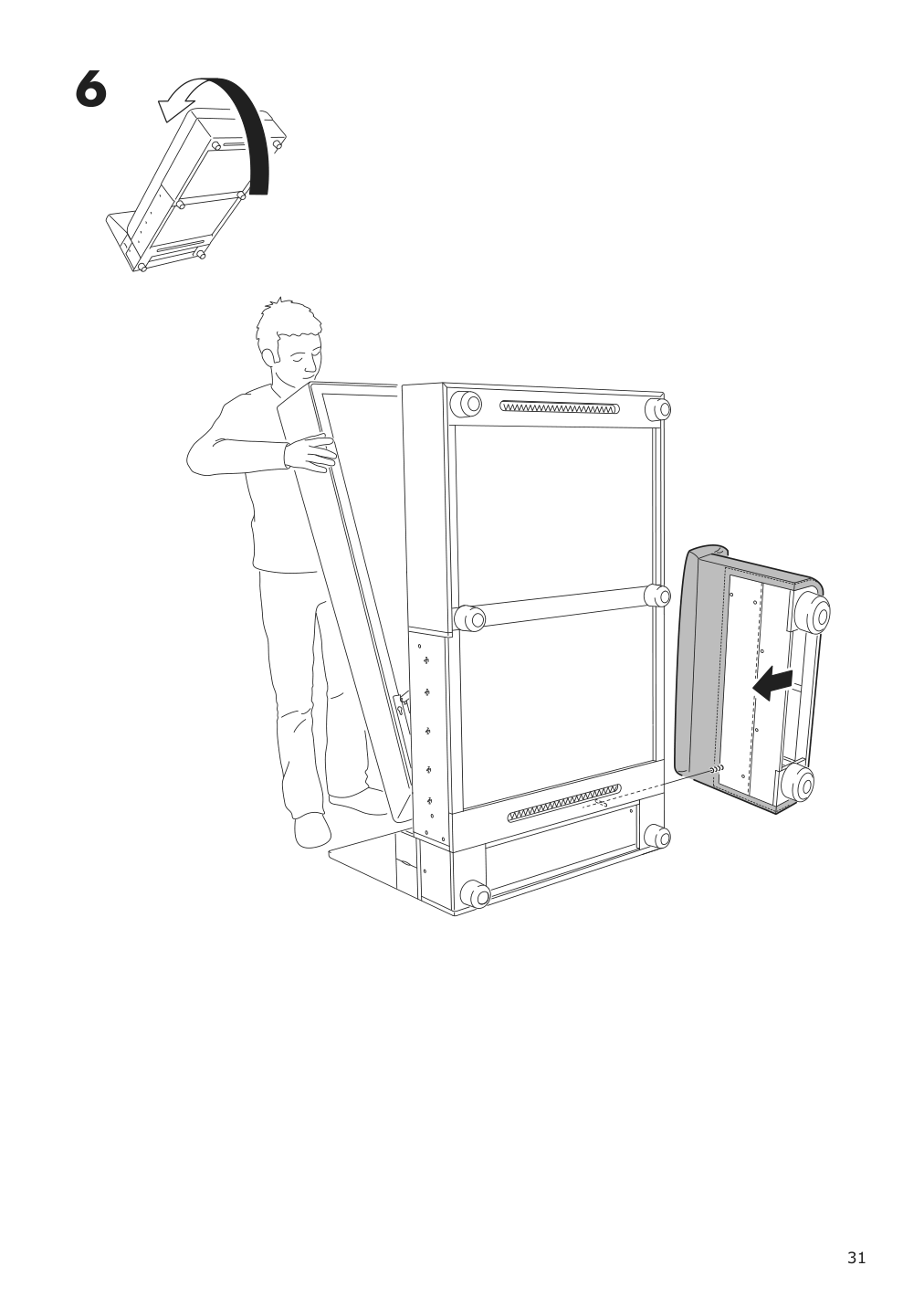 Assembly instructions for IKEA Lidhult cover for armrest gassebol blue gray | Page 31 - IKEA LIDHULT cover for armrest 504.070.35