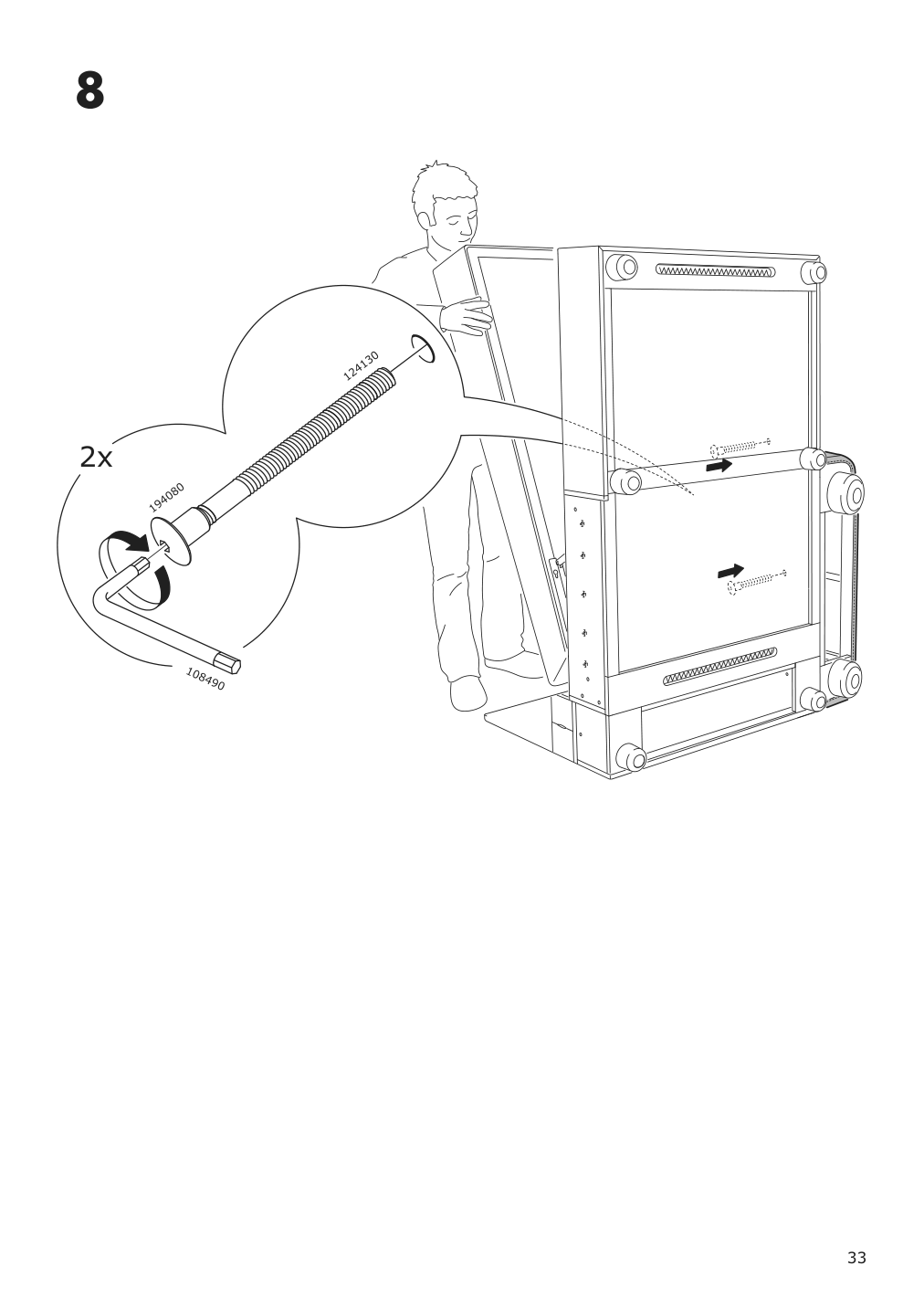 Assembly instructions for IKEA Lidhult cover for armrest gassebol blue gray | Page 33 - IKEA LIDHULT cover for armrest 504.070.35