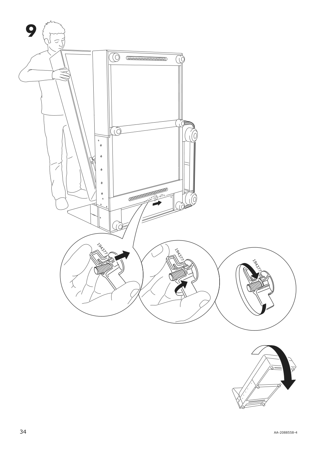 Assembly instructions for IKEA Lidhult cover for armrest gassebol blue gray | Page 34 - IKEA LIDHULT cover for armrest 504.070.35