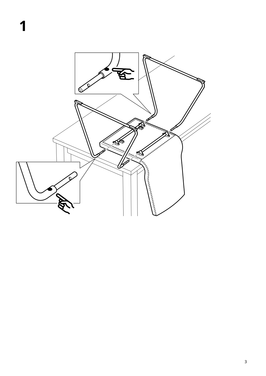 Assembly instructions for IKEA Lillanaes chair chrome plated gunnared dark gray | Page 3 - IKEA EKEDALEN / LILLÅNÄS table and 4 chairs 094.951.29