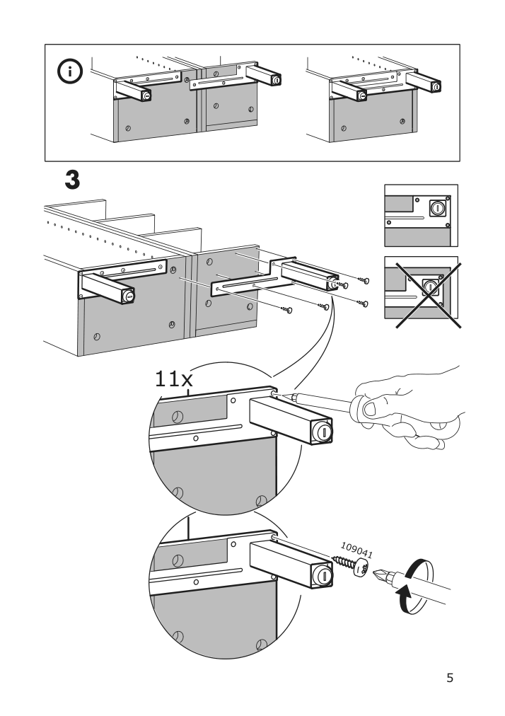 Assembly instructions for IKEA Lillangen leg stainless steel | Page 5 - IKEA LILLÅNGEN leg 003.267.63