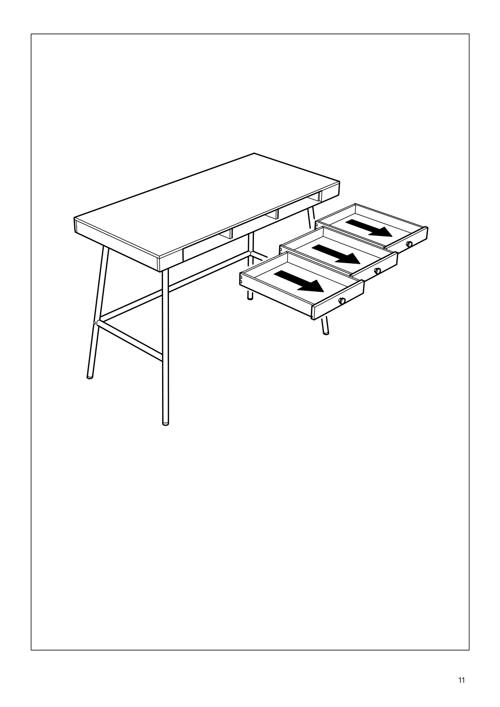 Assembly instructions for IKEA Lillasen desk bamboo | Page 11 - IKEA LILLÅSEN desk 902.782.77