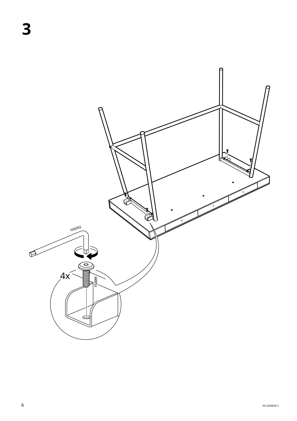 Assembly instructions for IKEA Lillasen desk bamboo | Page 6 - IKEA LILLÅSEN desk 902.782.77