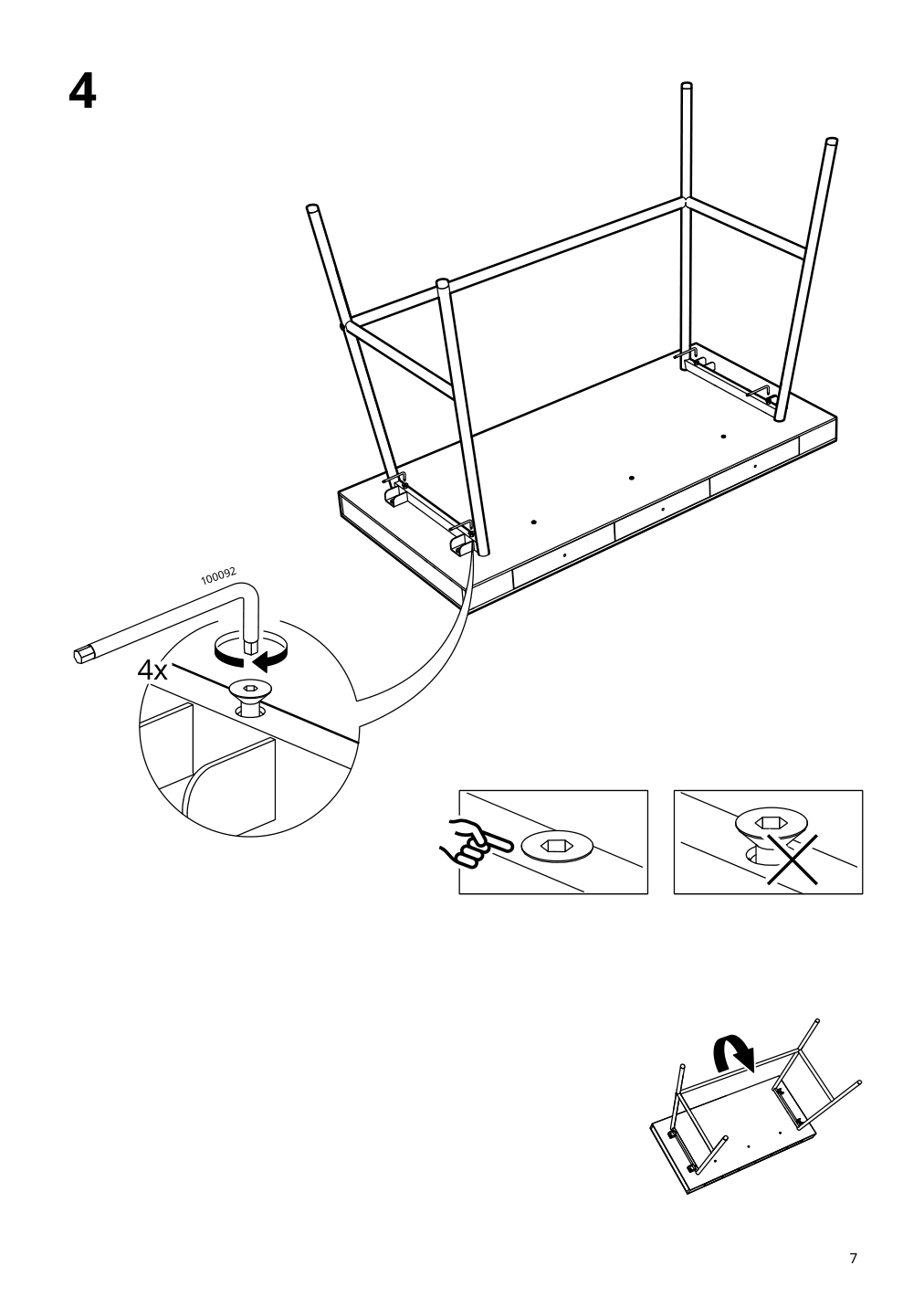 Assembly instructions for IKEA Lillasen desk bamboo | Page 7 - IKEA LILLÅSEN desk 902.782.77