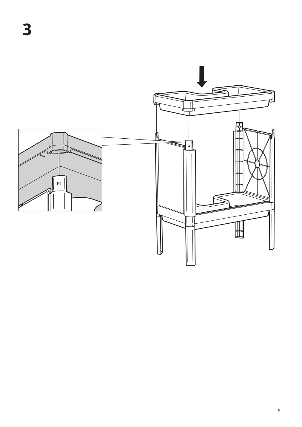 Assembly instructions for IKEA Lilltjaern bathroom vanity with 2 doors white | Page 5 - IKEA LILLTJÄRN / SKATSJÖN Bathroom vanity with 2 doors 795.465.59