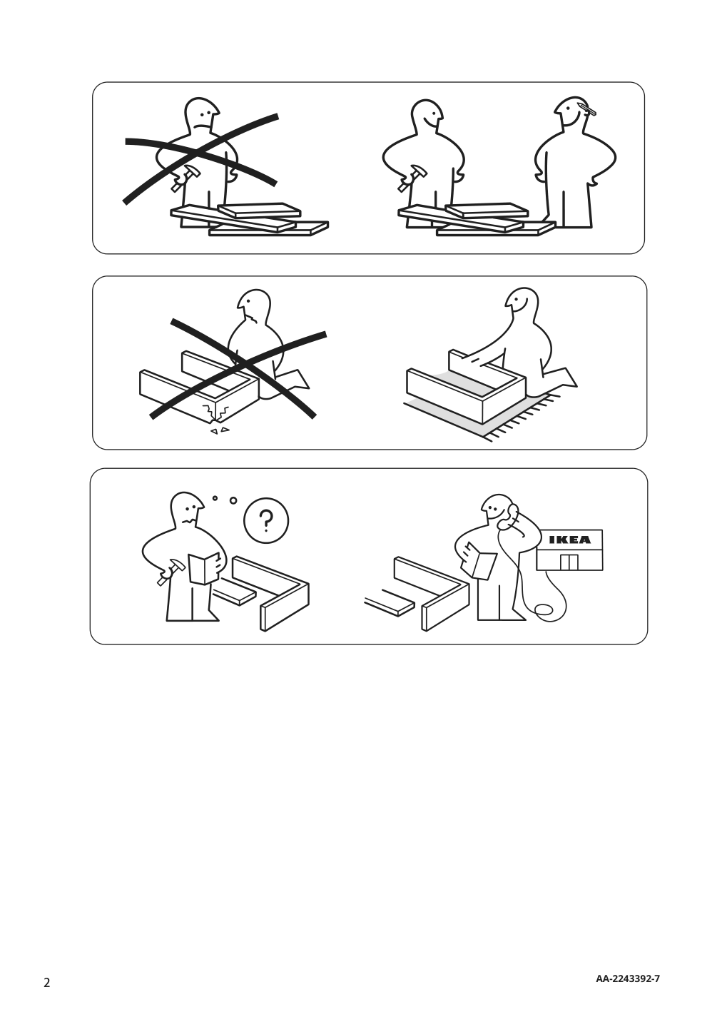 Assembly instructions for IKEA Linanaes loveseat vissle dark gray | Page 2 - IKEA LINANÄS loveseat 805.033.75