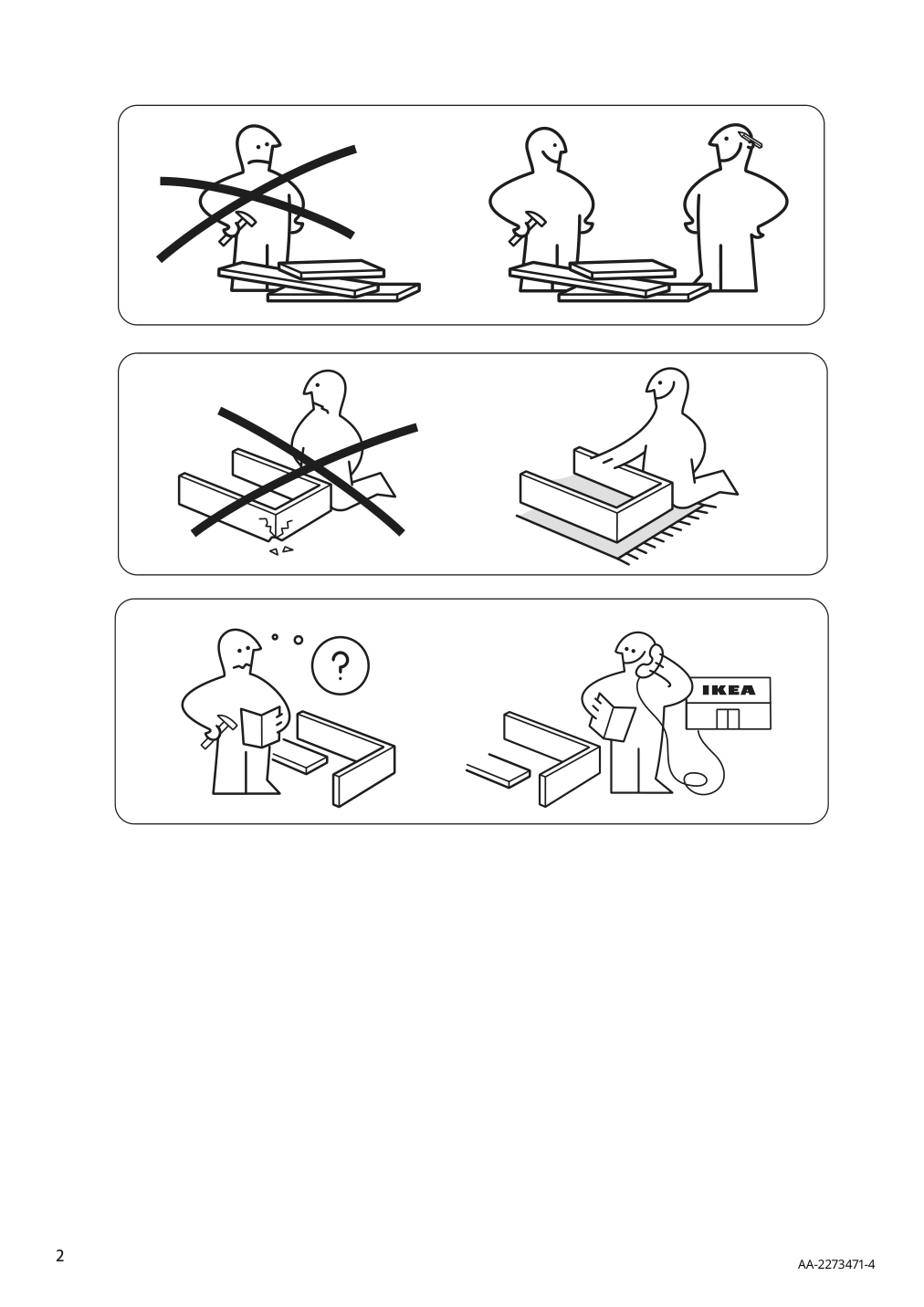 Assembly instructions for IKEA Linanaes sofa with chaise vissle beige | Page 2 - IKEA LINANÄS sofa 305.122.35