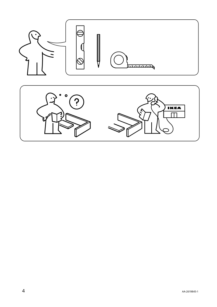 Assembly instructions for IKEA Lindbyn mirror black | Page 4 - IKEA ENHET bathroom 195.474.39