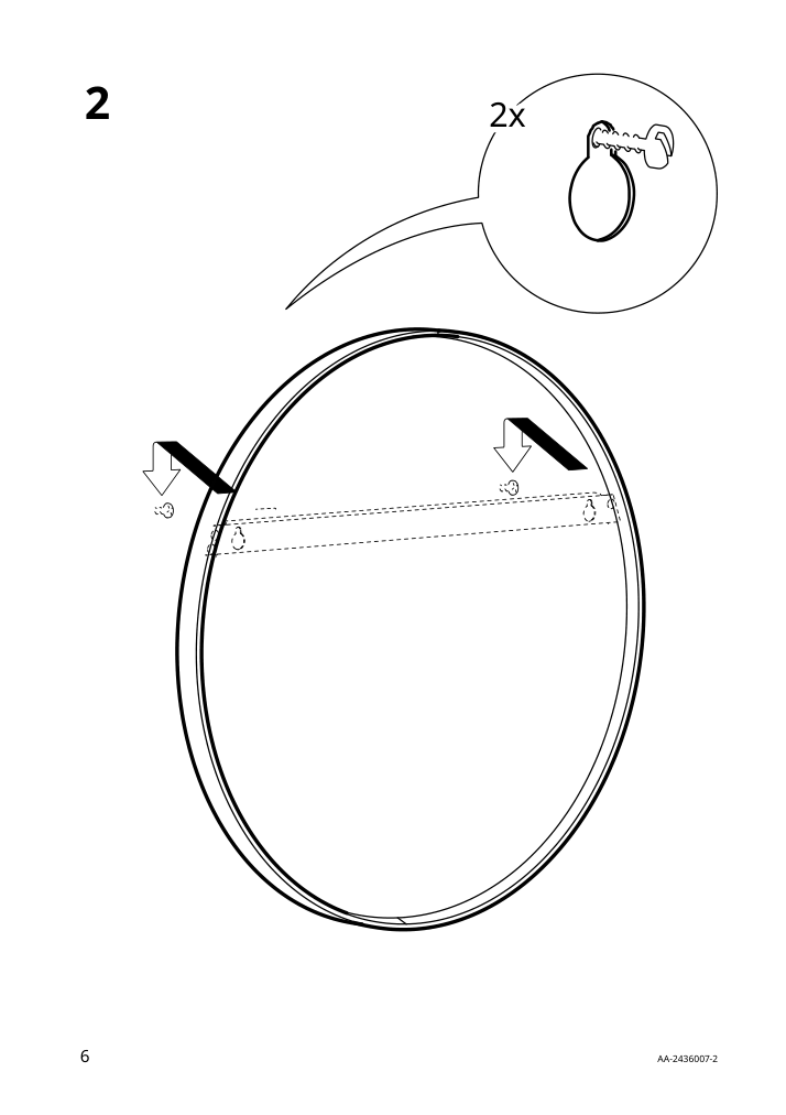 Assembly instructions for IKEA Lindbyn mirror blue | Page 6 - IKEA LINDBYN mirror 305.908.03