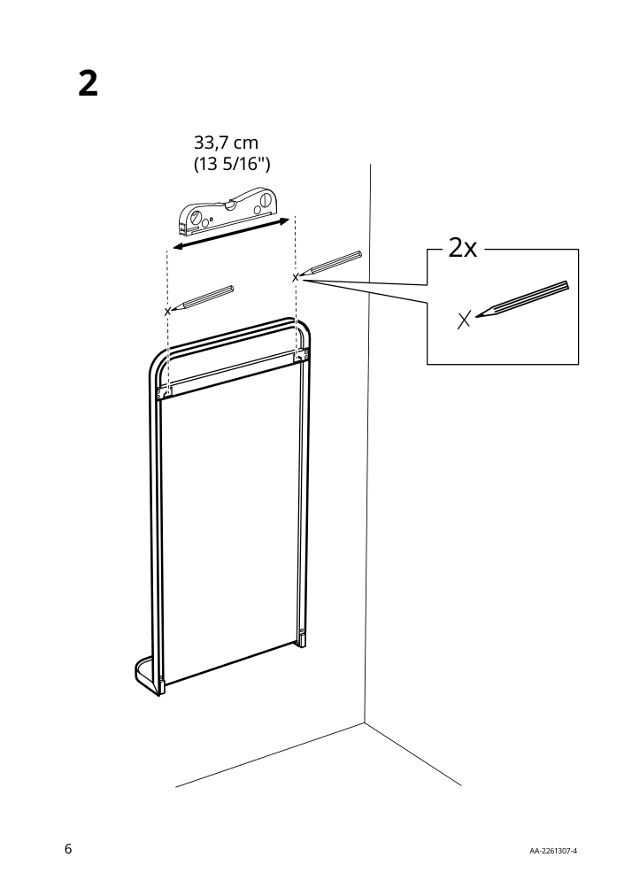 Assembly instructions for IKEA Lindbyn mirror with shelf black | Page 6 - IKEA LINDBYN mirror with shelf 904.586.12