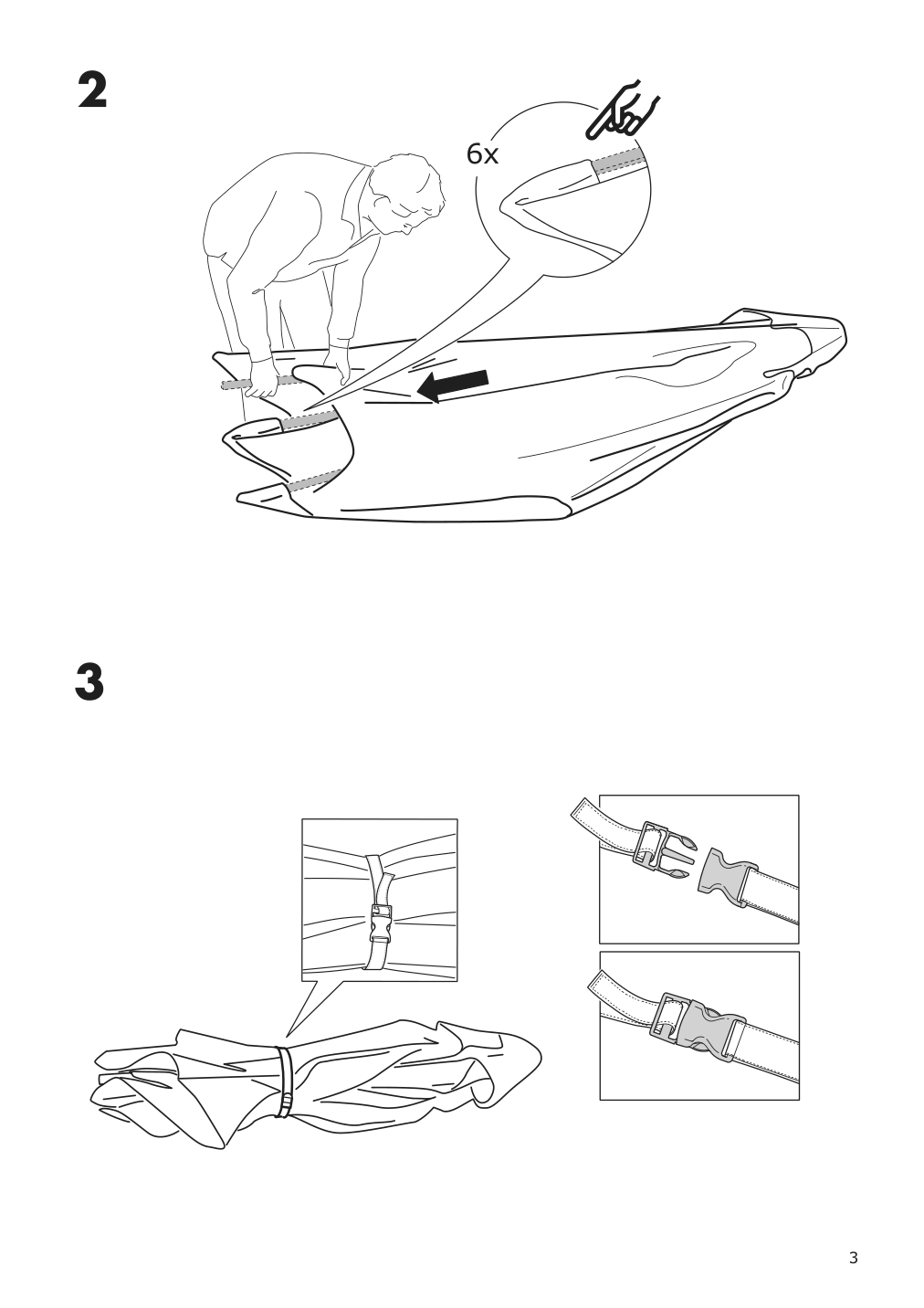 Assembly instructions for IKEA Lindoeja umbrella canopy beige green | Page 3 - IKEA BETSÖ / LINDÖJA umbrella with base 294.135.66