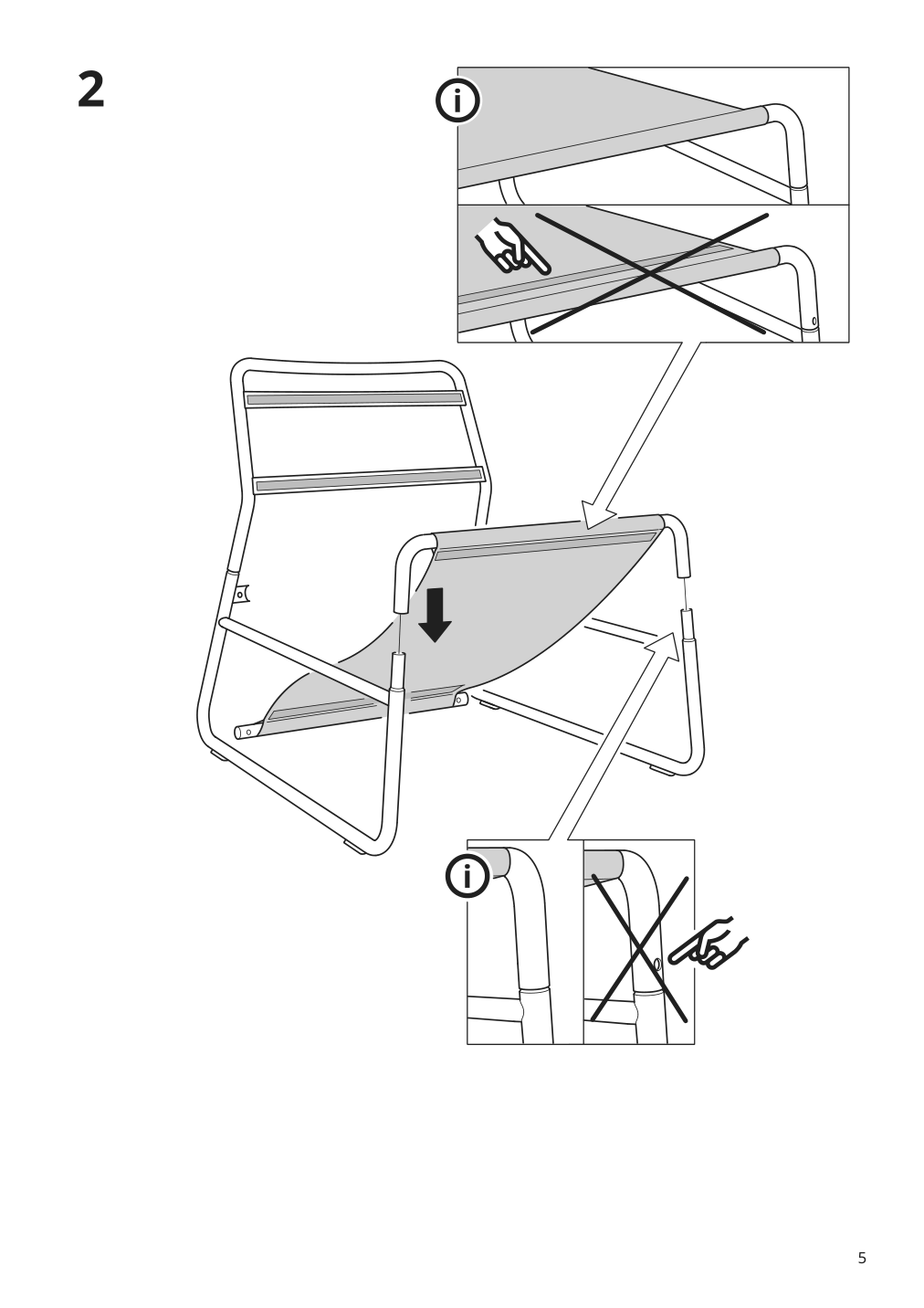 Assembly instructions for IKEA Linnebaeck chair orrsta light gray | Page 5 - IKEA LINNEBÄCK chair 704.872.29