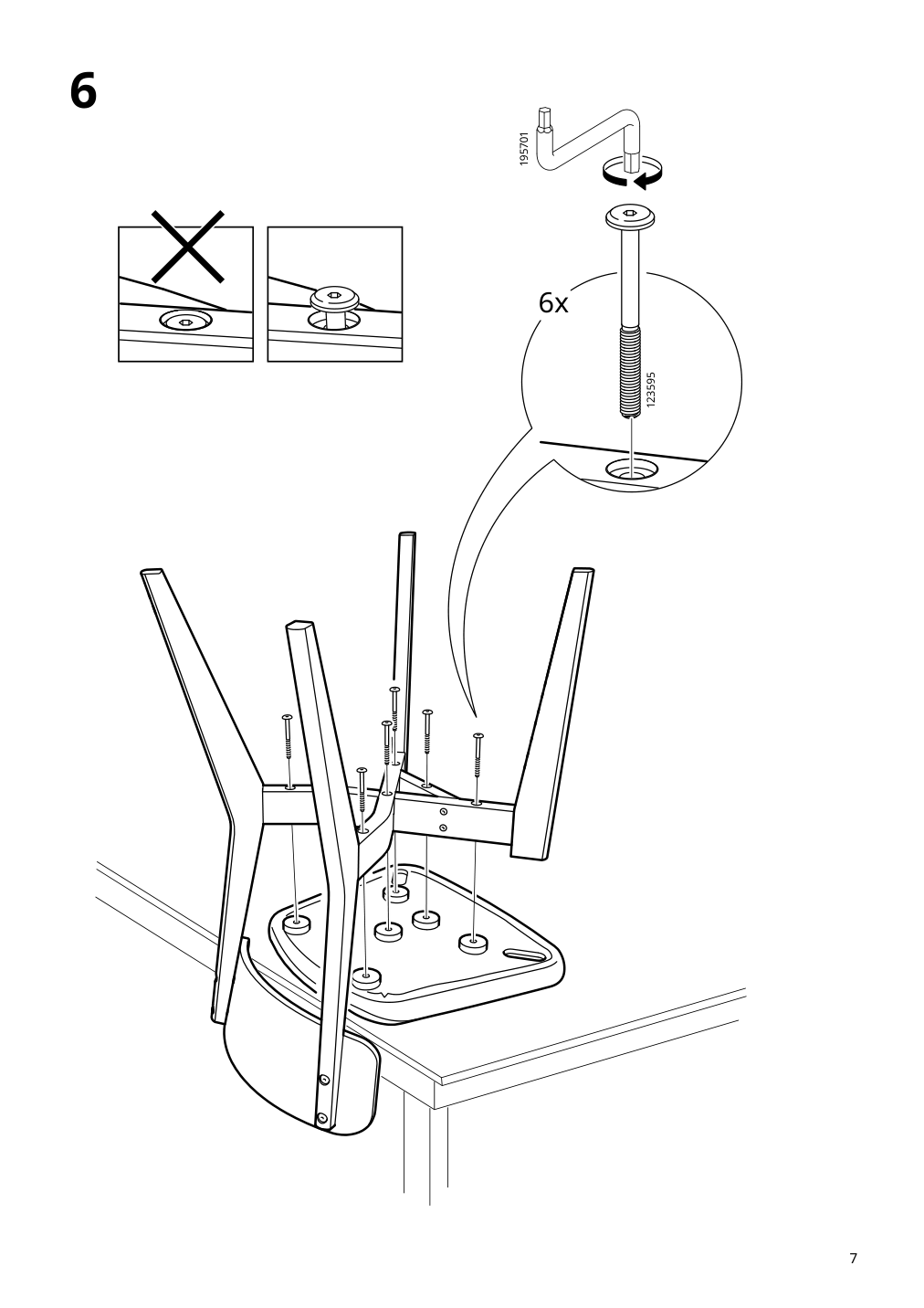 Assembly instructions for IKEA Lisabo chair ash tallmyra white black | Page 7 - IKEA RÖNNINGE / LISABO table and 4 chairs 195.549.29