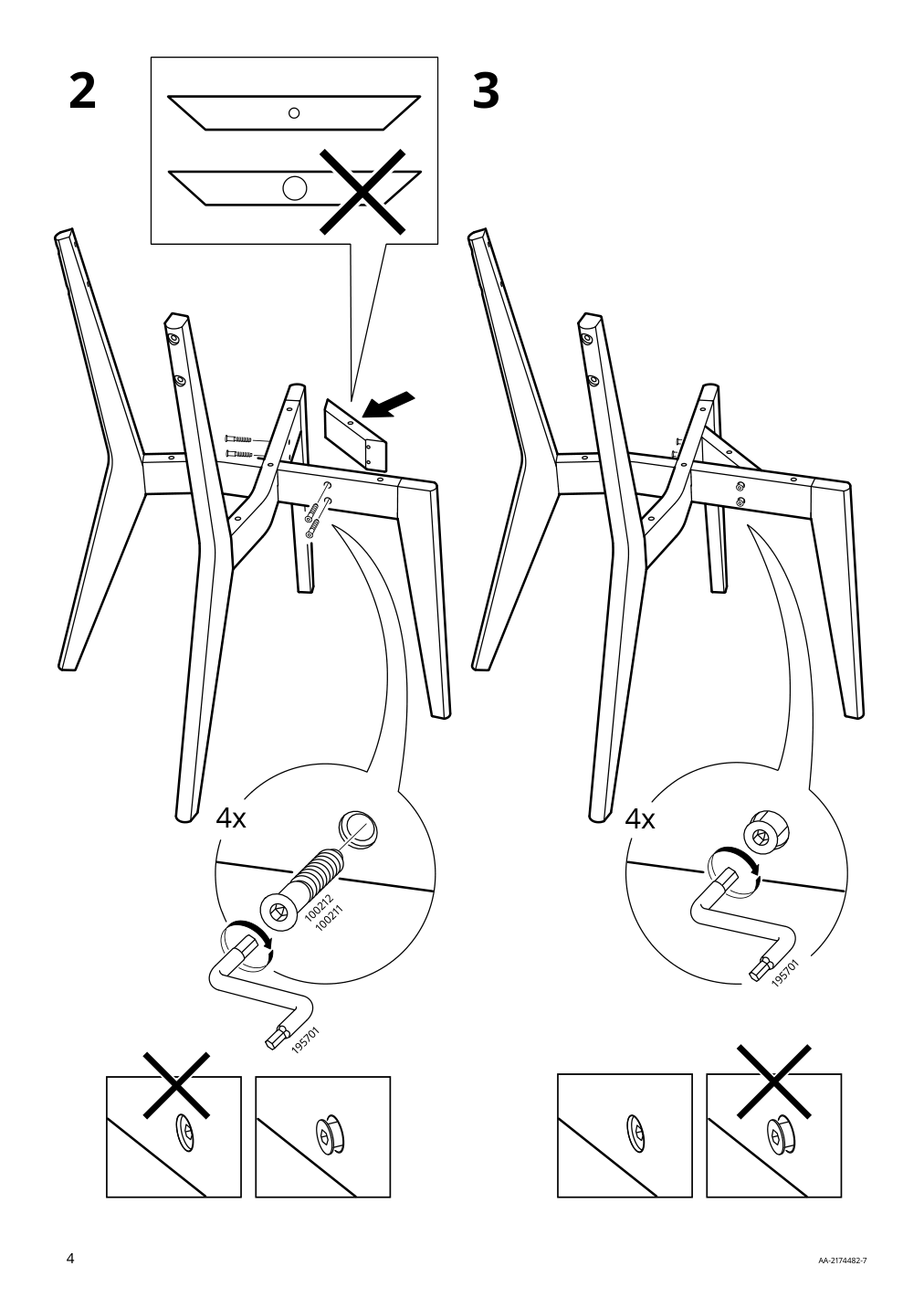 Assembly instructions for IKEA Lisabo chair black | Page 4 - IKEA LISABO chair 604.467.86