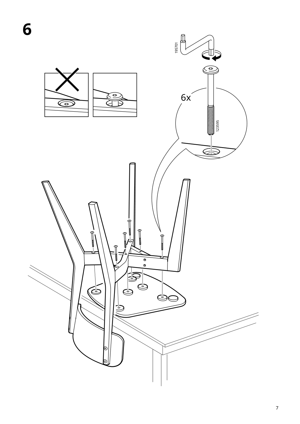 Assembly instructions for IKEA Lisabo chair ash | Page 7 - IKEA YPPERLIG / LISABO table and 4 chairs 394.830.64