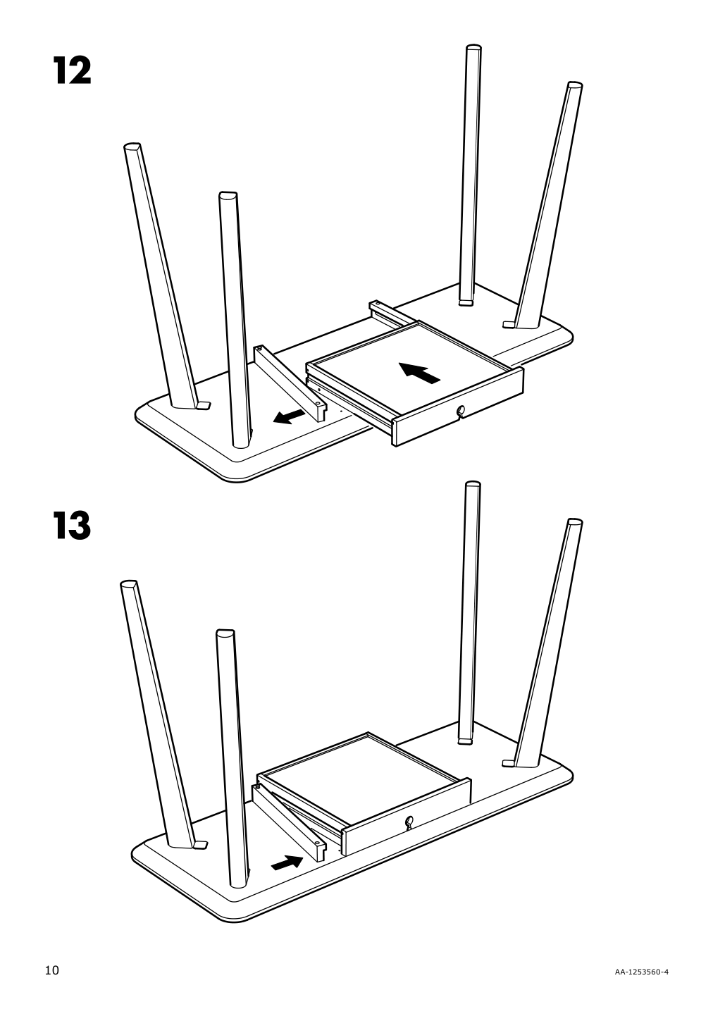 Assembly instructions for IKEA Lisabo desk ash veneer | Page 10 - IKEA LISABO desk 302.990.70