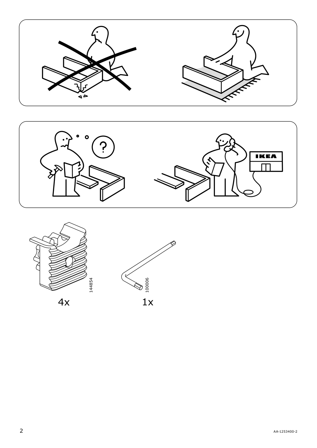 Assembly instructions for IKEA Lisabo side table ash veneer | Page 2 - IKEA LISABO side table 102.976.56