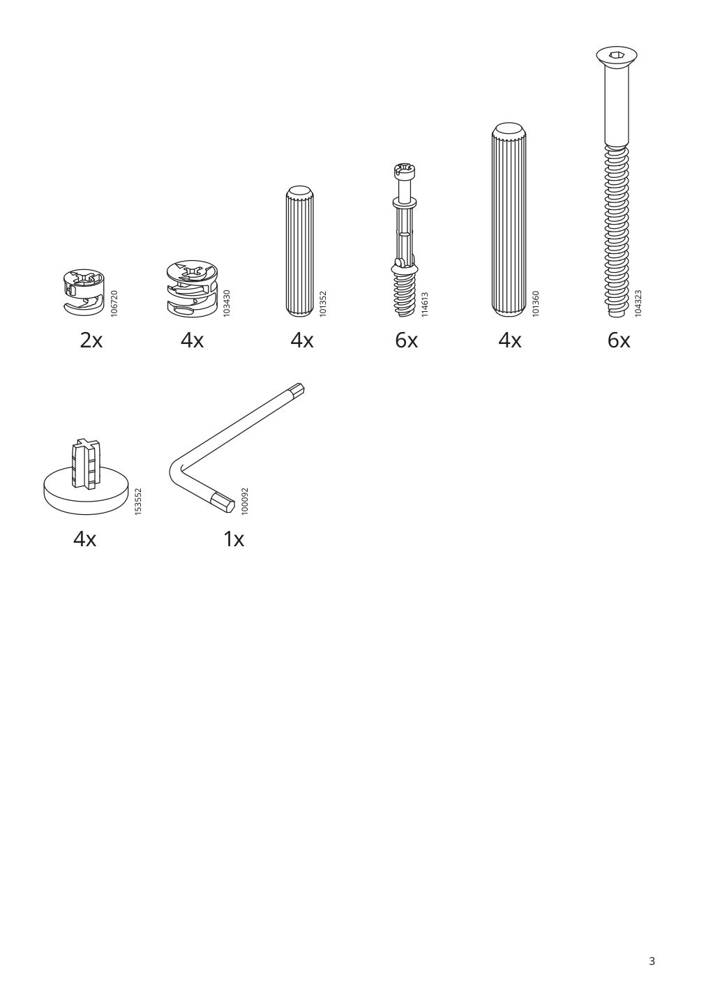 Assembly instructions for IKEA Listerby coffee table oak veneer | Page 3 - IKEA LISTERBY coffee table 305.139.04